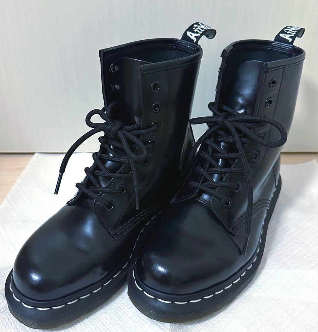 ドクターマーチン　1460 8ホール　ホワイトステッチ　　ブーツ　23cm 日本限定】1460 ZIP ホワイトステッチ 8 ホール ブーツ