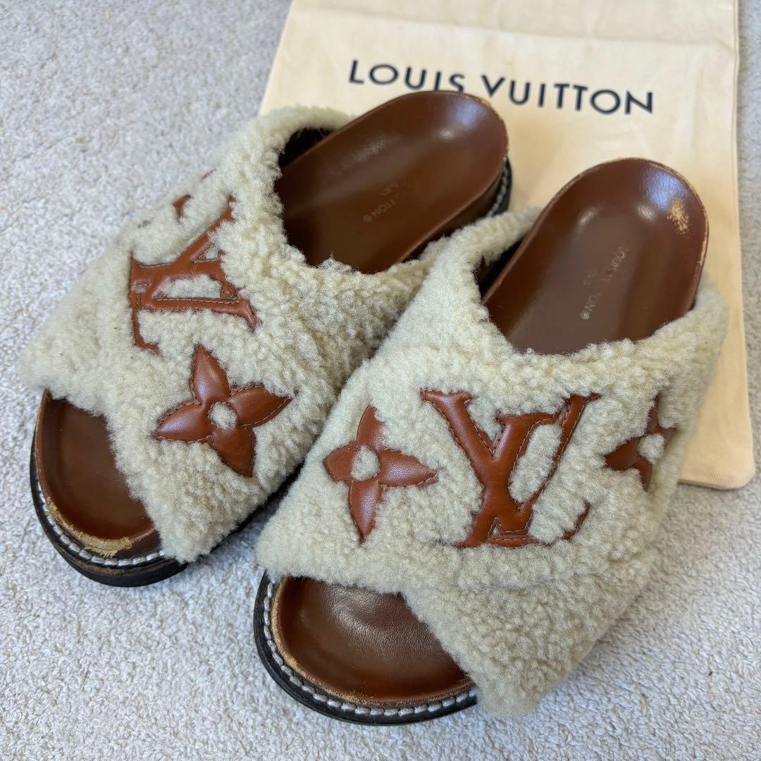 ルイヴィトン パセオライン モノグラム ボア サンダル 23cm SC1221