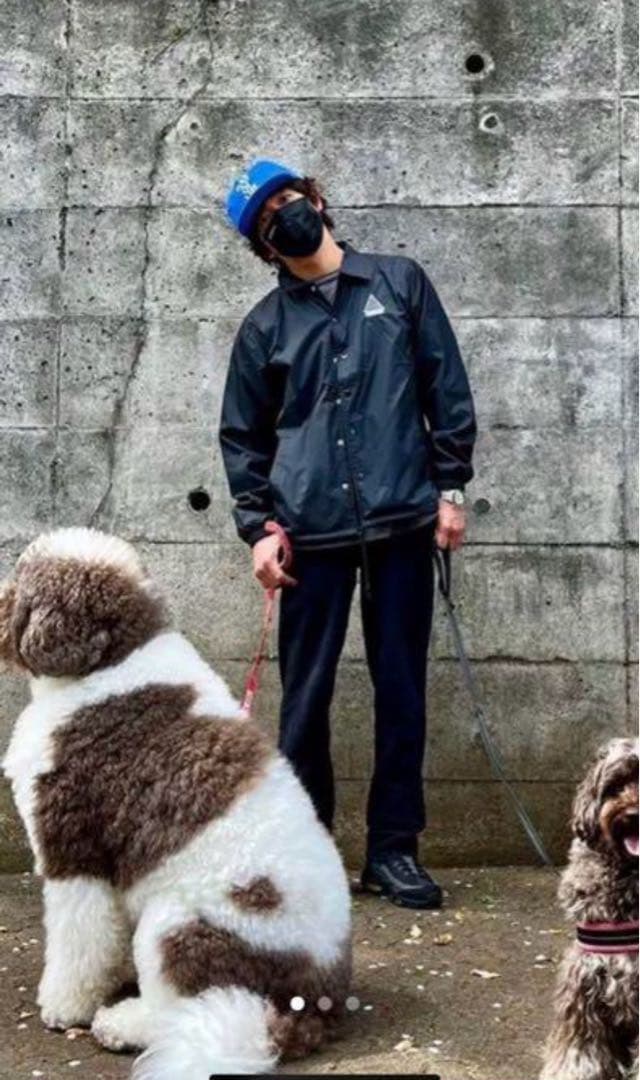 love ear art コーチジャケット LOVE EAR ART ラブイヤーアート コーチジャケット XLサイズ ダーク