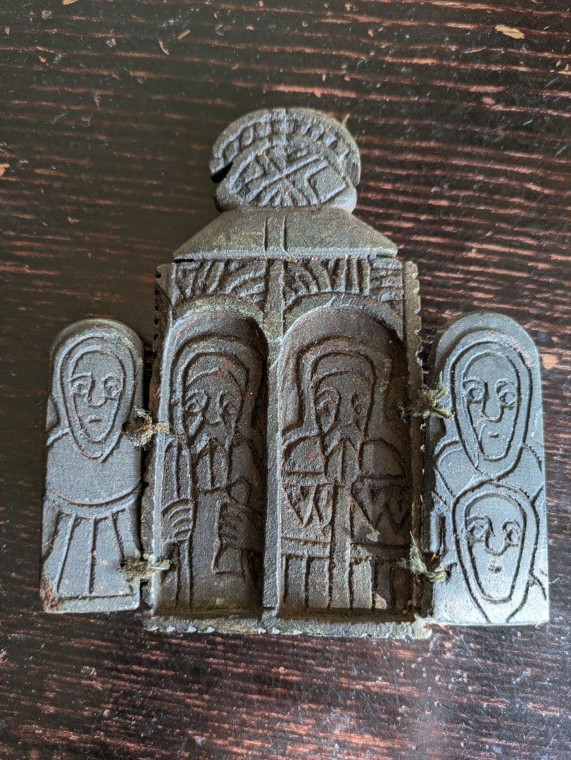 エチオピア正教　イコン　6面 宗教画　キリスト教　石彫刻 エチオピア正教 イコン 6面 宗教画 キリスト教 石彫刻 - メルカリ