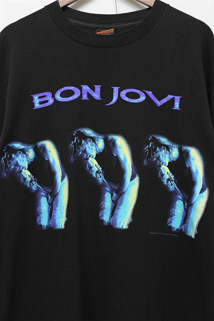 S327/USA製 90s BON JOVI Tシャツ シングルステッチ L 黒 - メルカリ
