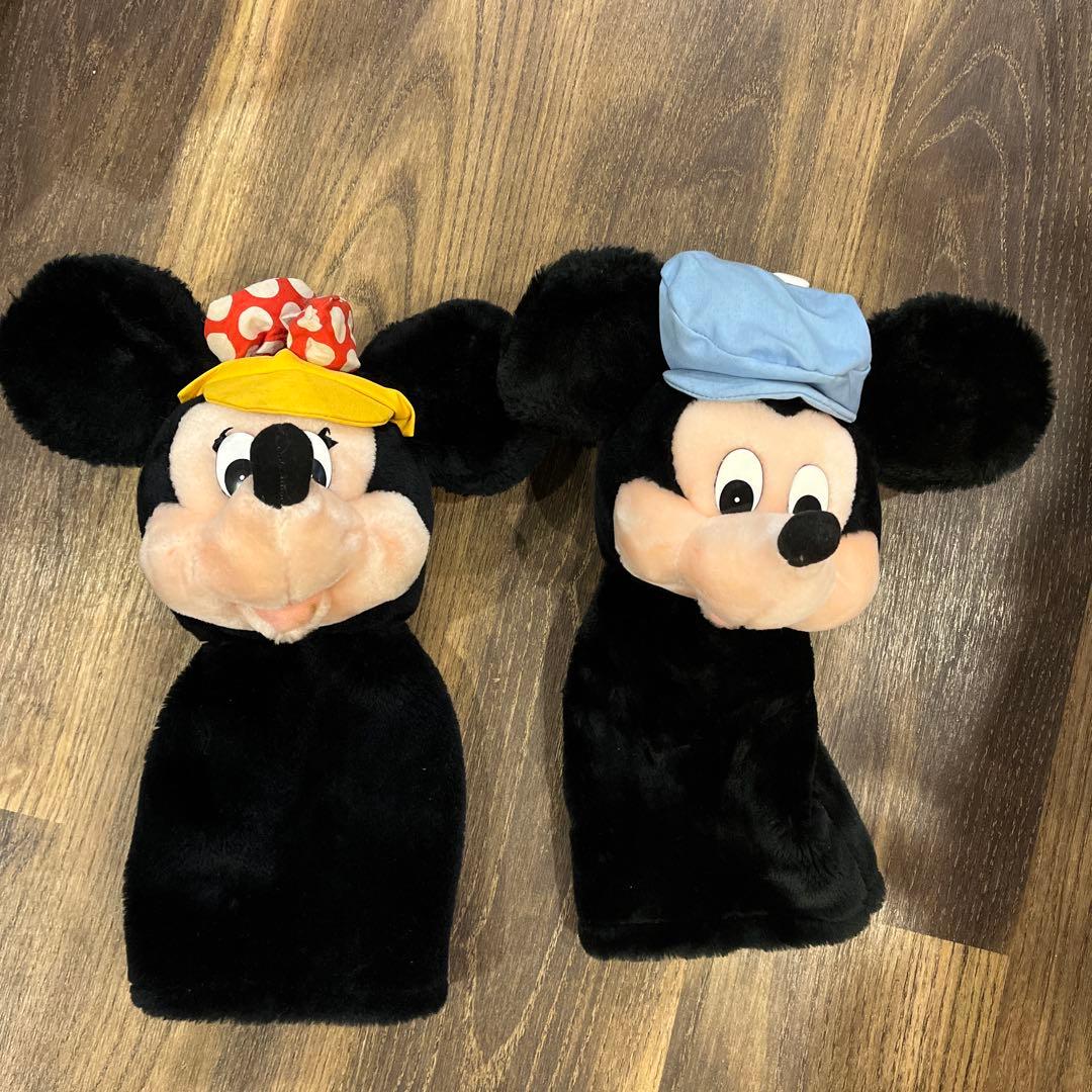 ディズニー ゴルフヘッドカバー ミッキー ミニー ２つセット ゴルフ アメトイ ディズニー ゴルフヘッドカバー ミッキー ミニー 2つセット ゴルフ