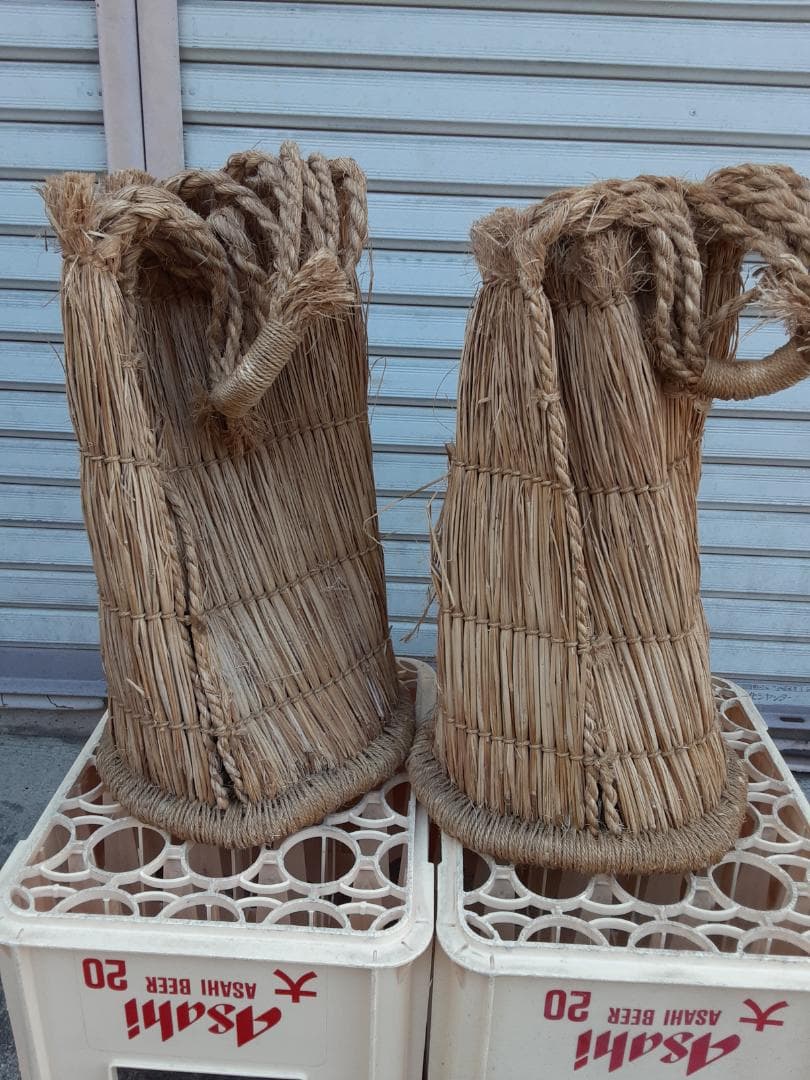わら細工　踏み俵 わら細工 踏み俵