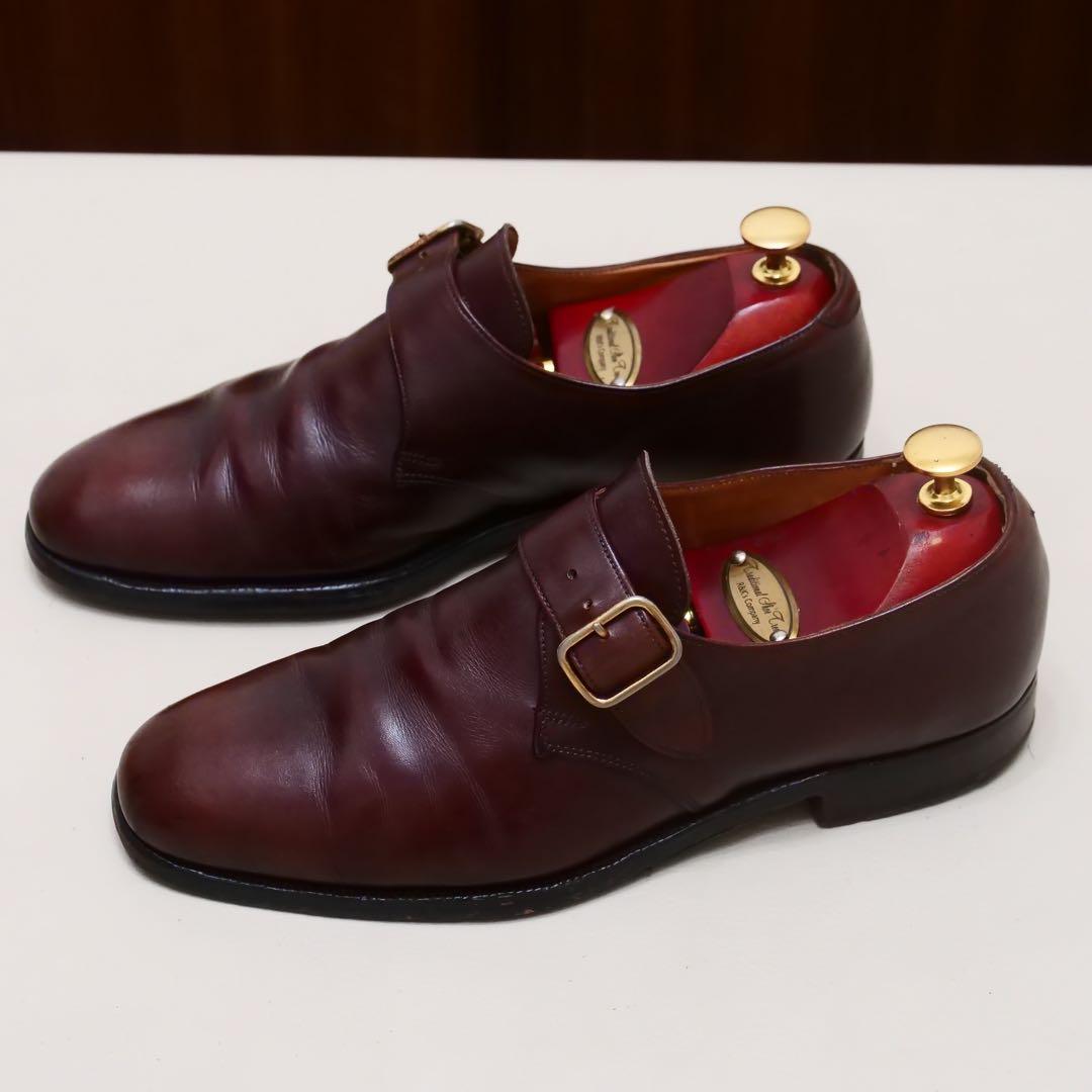 ポールセンスコーン クロケット製 シングルモンク ブラウン UK6 革靴