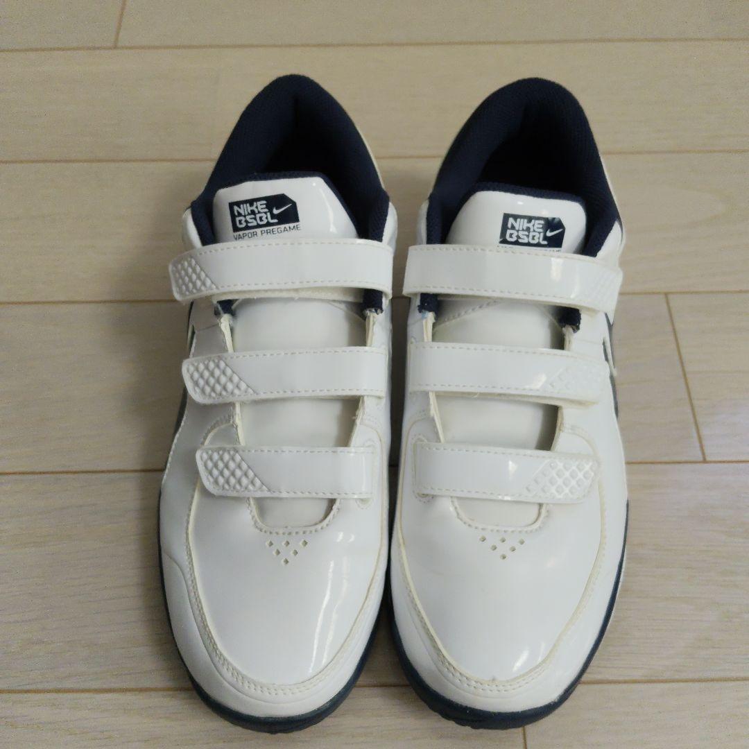 水*秋様 Nike 野球トレーニングシューズ ホワイト/ネイビー　26.5cm