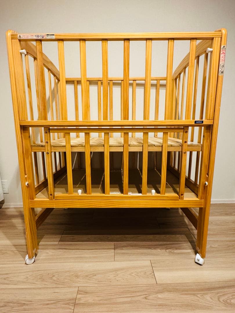 送料込】カトージ ミニベビーベッド アーチ（ハイポジションタイプ