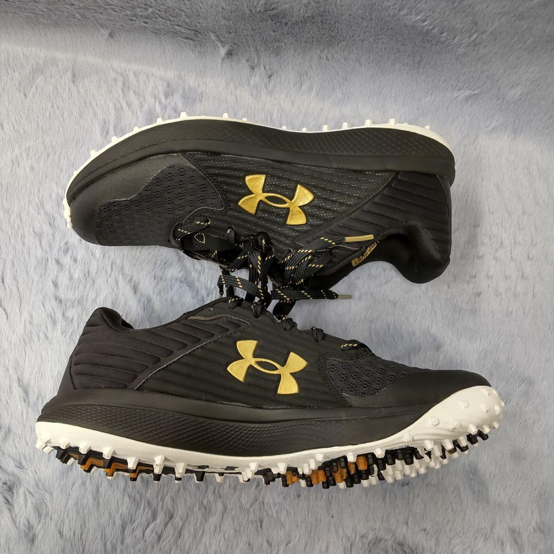 【美品】アンダーアーマー　野球トレーニングシューズ　ブラック　26.5cm