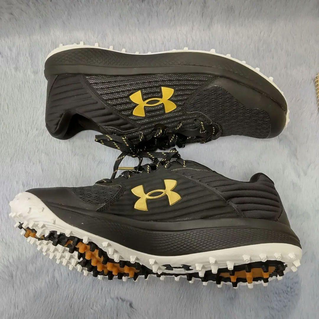 【美品】アンダーアーマー　野球トレーニングシューズ　ブラック　26.5cm
