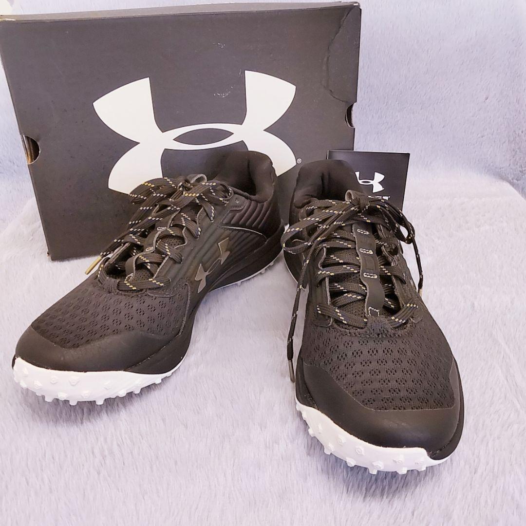 【美品】アンダーアーマー　野球トレーニングシューズ　ブラック　26.5cm