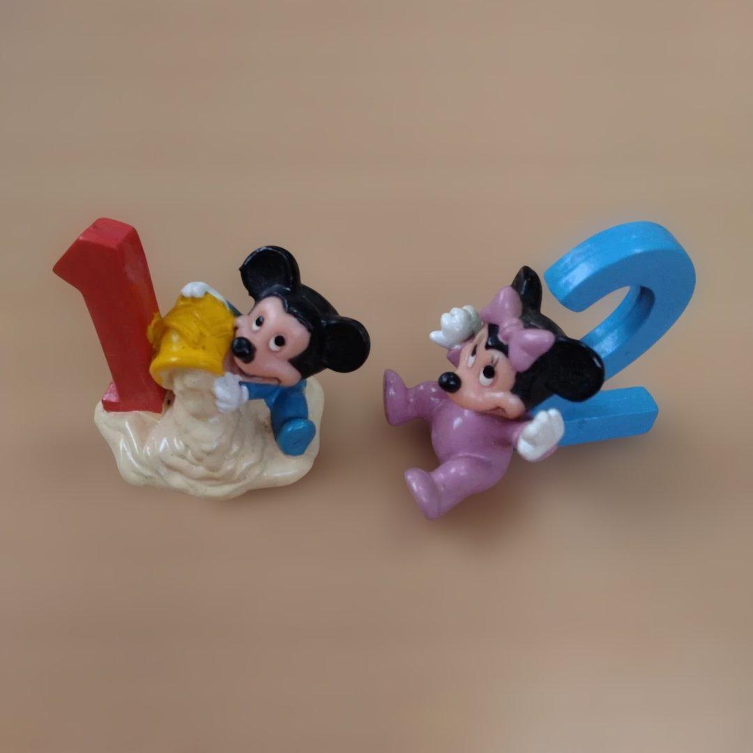 ディズニー仲間たち 数字フィギュア ソフビ レトロ レア - メルカリ