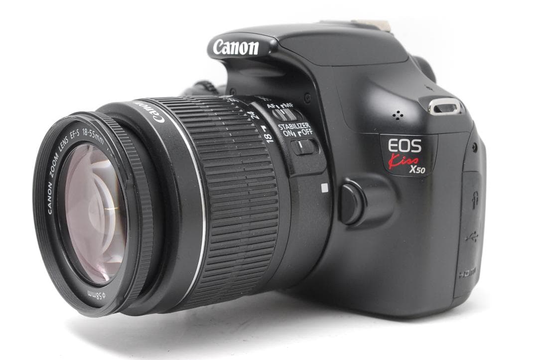 新品級ショット数 美品】Canon Kiss X50 スマホ転送 手振れ補正 - メルカリ