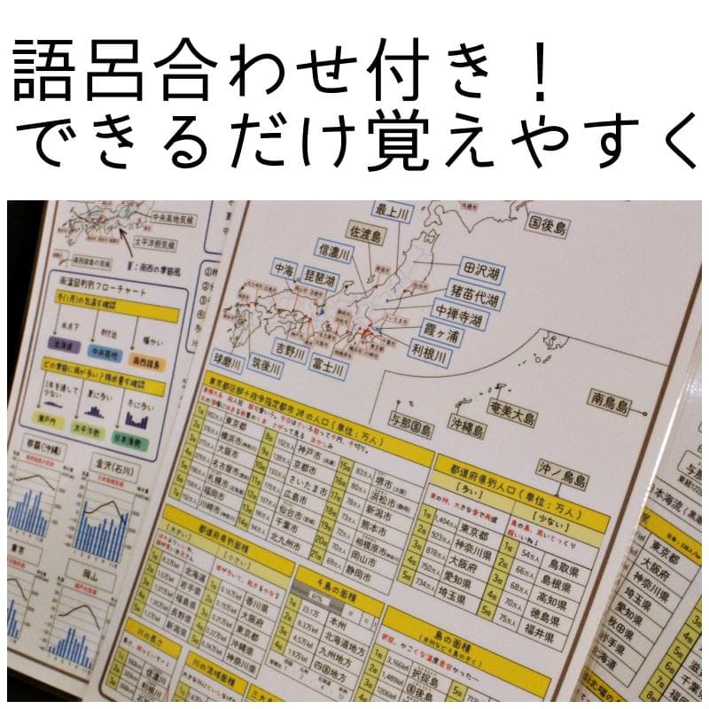 地理データバンク10枚フルセット 中学受験 中学入試 暗記カード - メルカリ