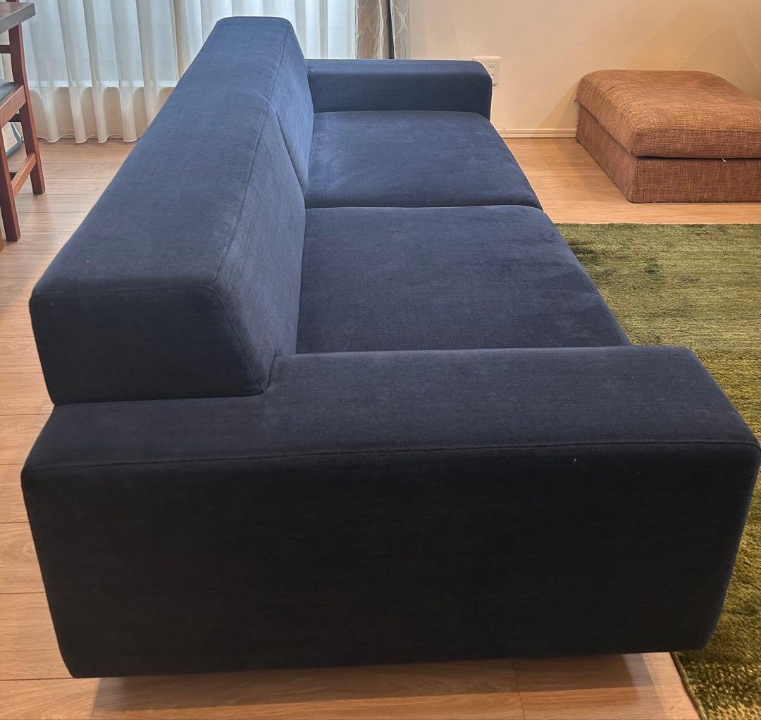 FLANEL SOFA ネイビー オットマン｜