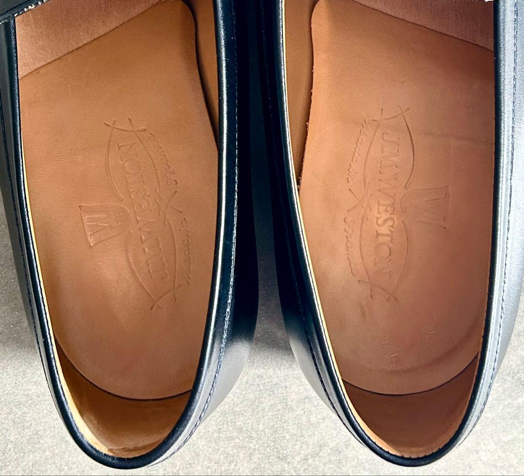 【美品】J.M.WESTON ローファー 180 ボックスカーフ 5E ブラック