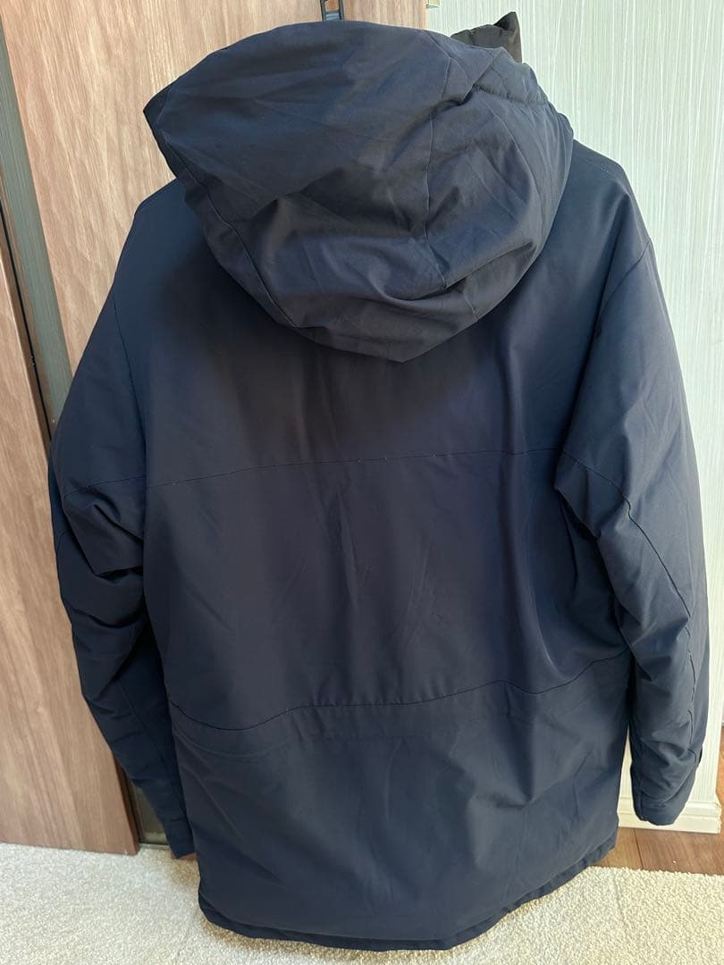 Bristol フード付きダウンジャケット ネイビー - メルカリ