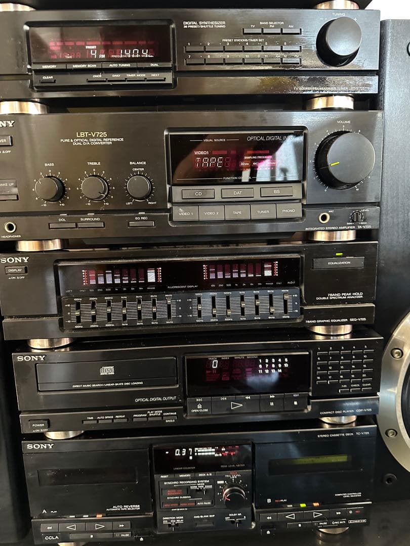 内蔵BT付きSONY システムコンポ LBT-V725完動品全てメンテナンス済み