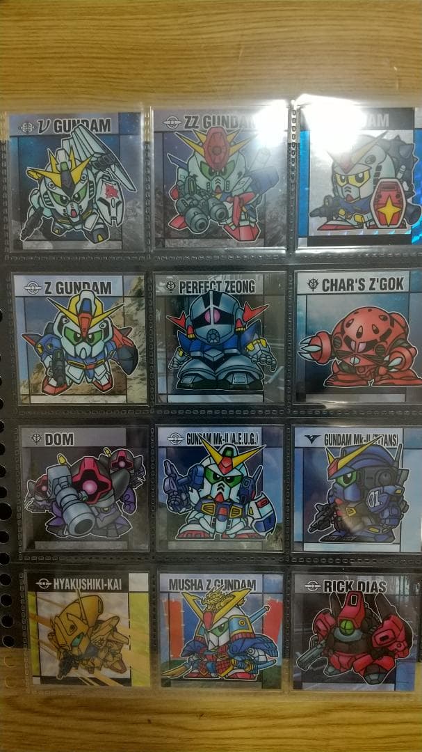 元祖SDガンダムスナック フルコンプ 全32種セット スリーブ入り シート付き