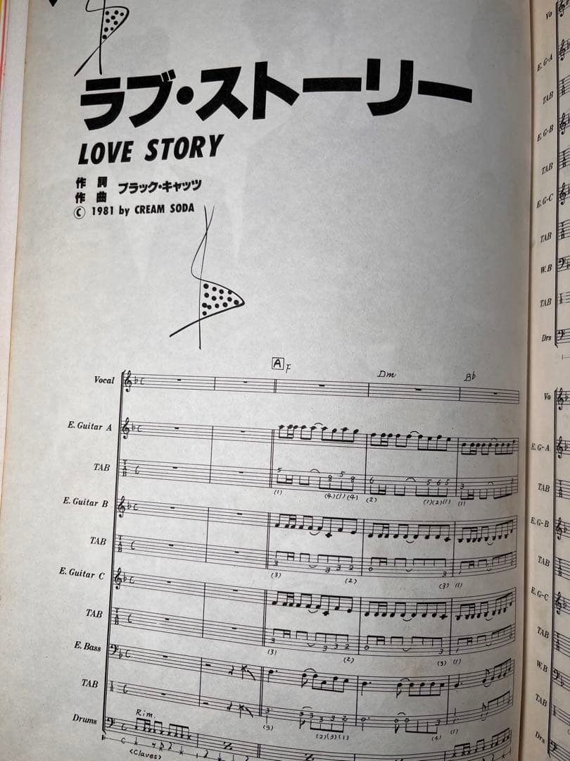 BLACK CATS CREAME SODA PRESENTS バンドスコア - メルカリ