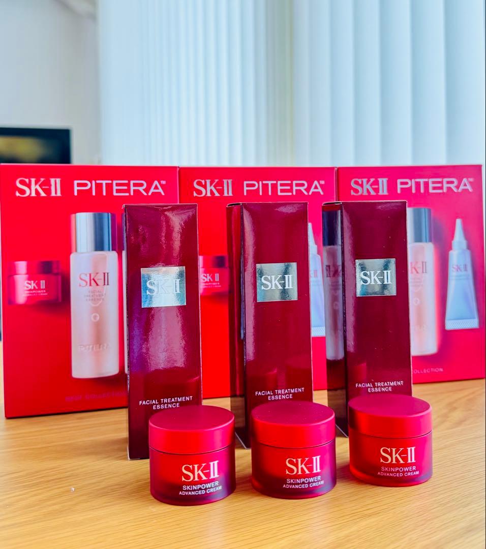 SK-II フェイシャルトリートメントエッセンス スキンパワー クリーム × 3 フェイシャル トリートメント エッセンス & スキンパワー クリーム