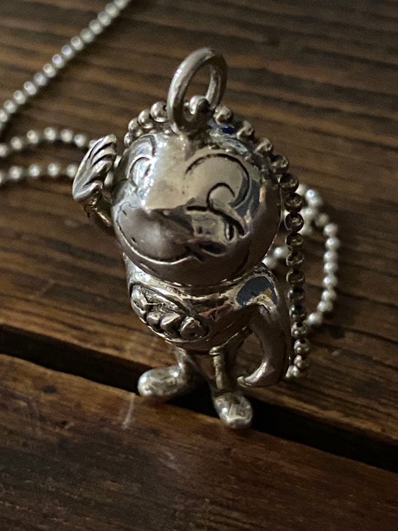 ヴィンテージ Esso マスコット ネックレス Silver 925チェーン - メルカリ