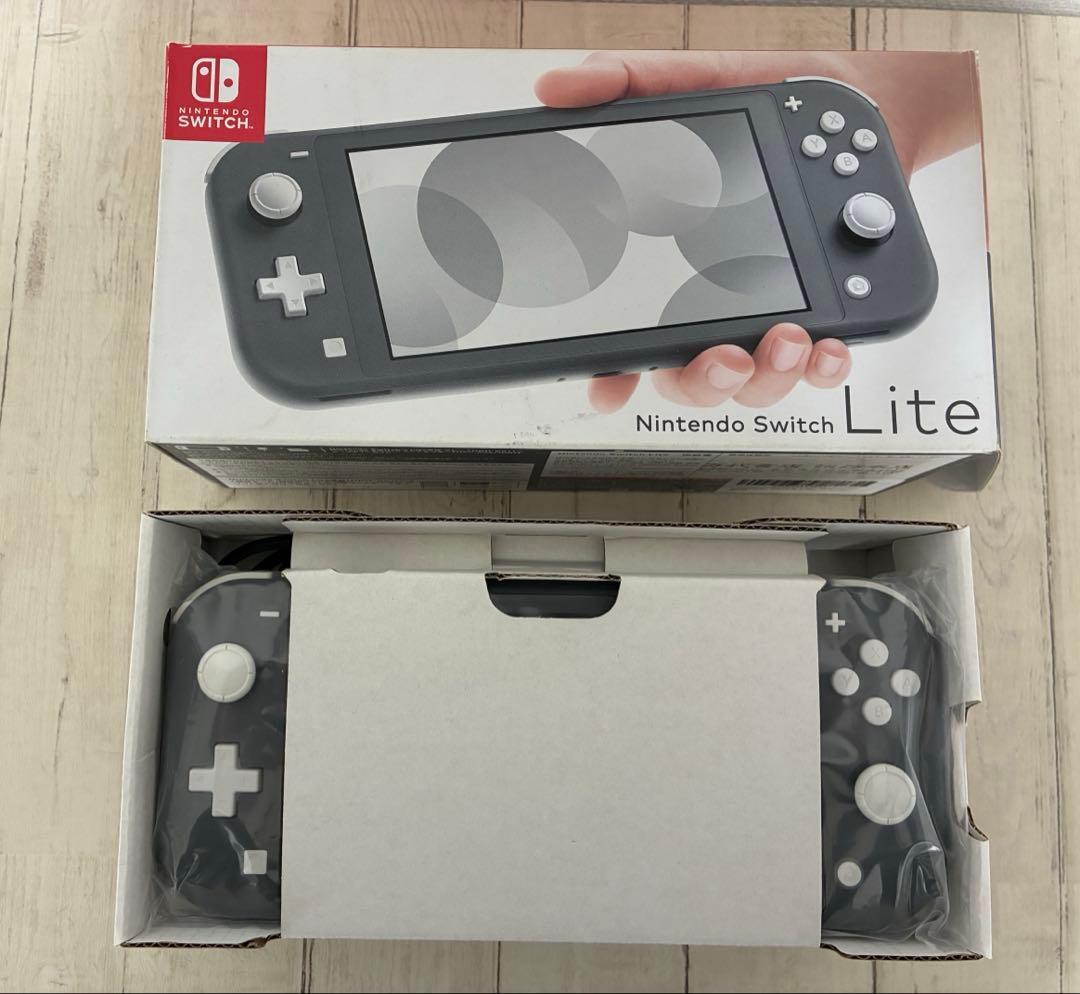 Nintendo Switch Lite グレー 本体 充電器付き - メルカリ