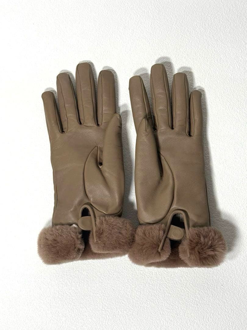 専用　　超美品！　エルメス　手袋　《プリンセス》ラム ケリー 南京錠　グローブ