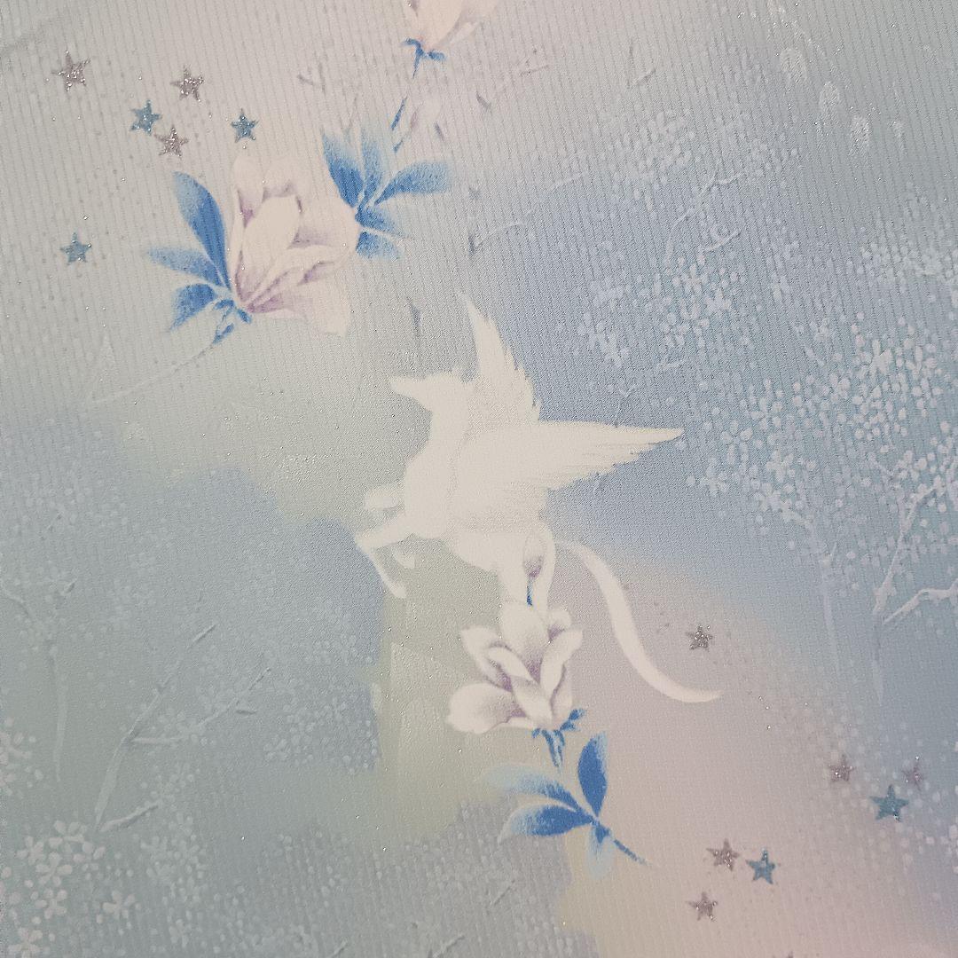 朱*構様 ペガサス柄小紋 サイズ大きめ 身丈169.5㎝ 裄68㎝ トール