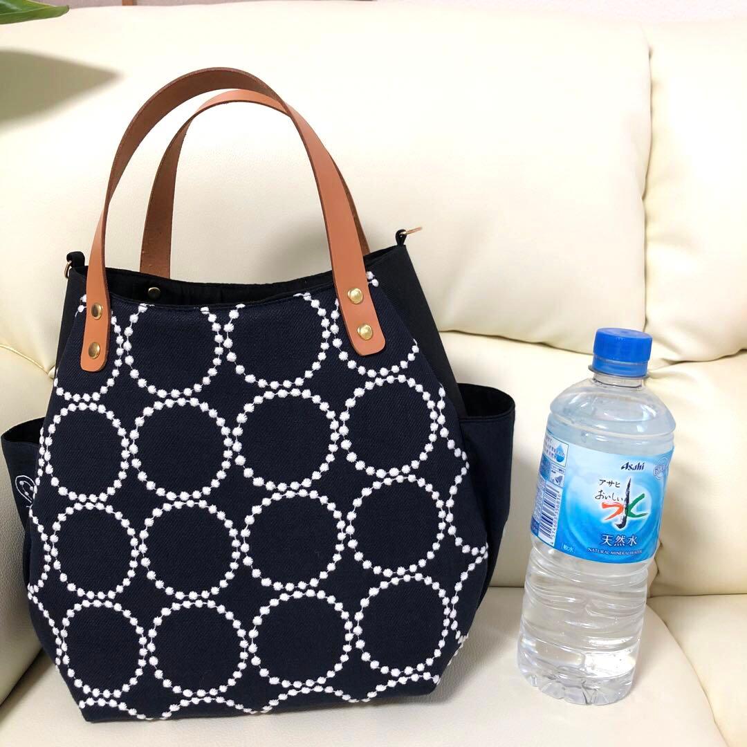 バルーンバッグ（M）ミナペルホネン 《タンバリン&choucho》ヌメ革