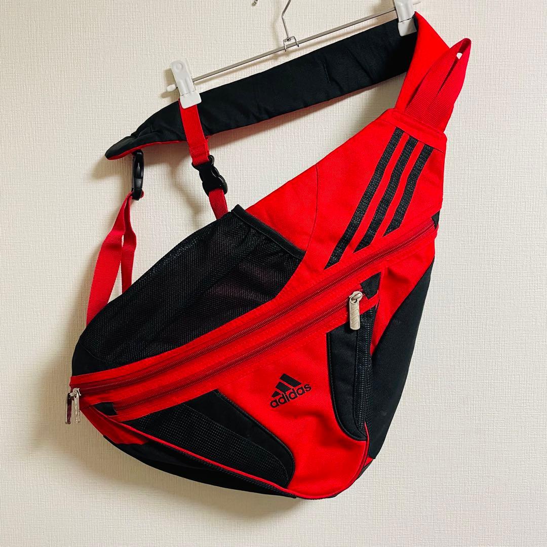 adidas ワンショルダーバッグ y2k 90s 00s スリングバッグ - メルカリ