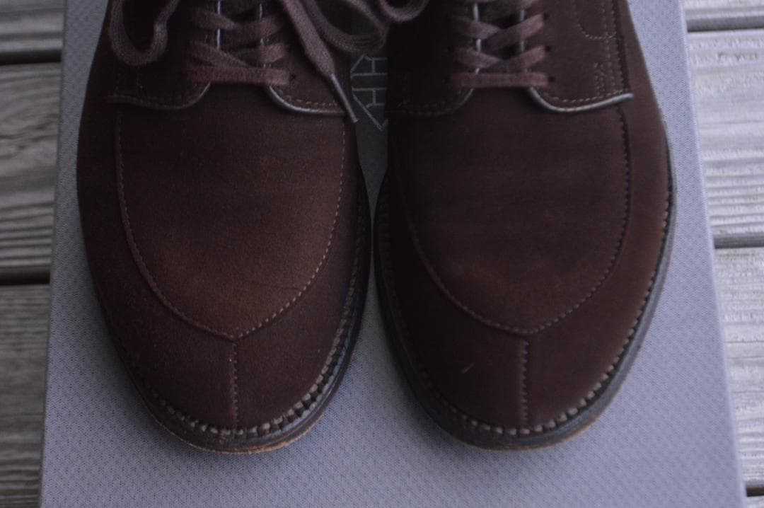 美品　ALDEN　Vチップ　6.5D　ダークブラウン　モディファイドラスト