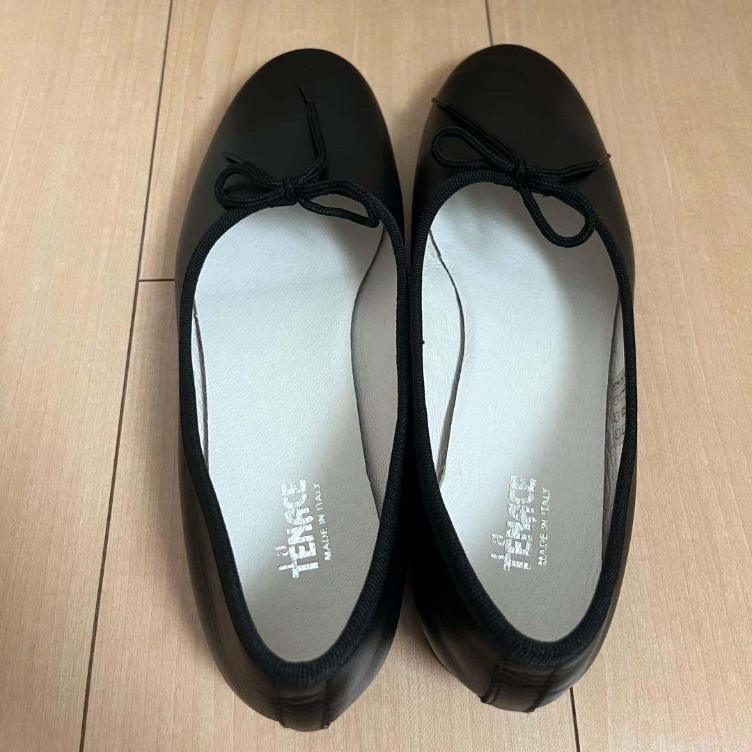 新品未使用】La TENACE 甲深 バレエシューズ 黒