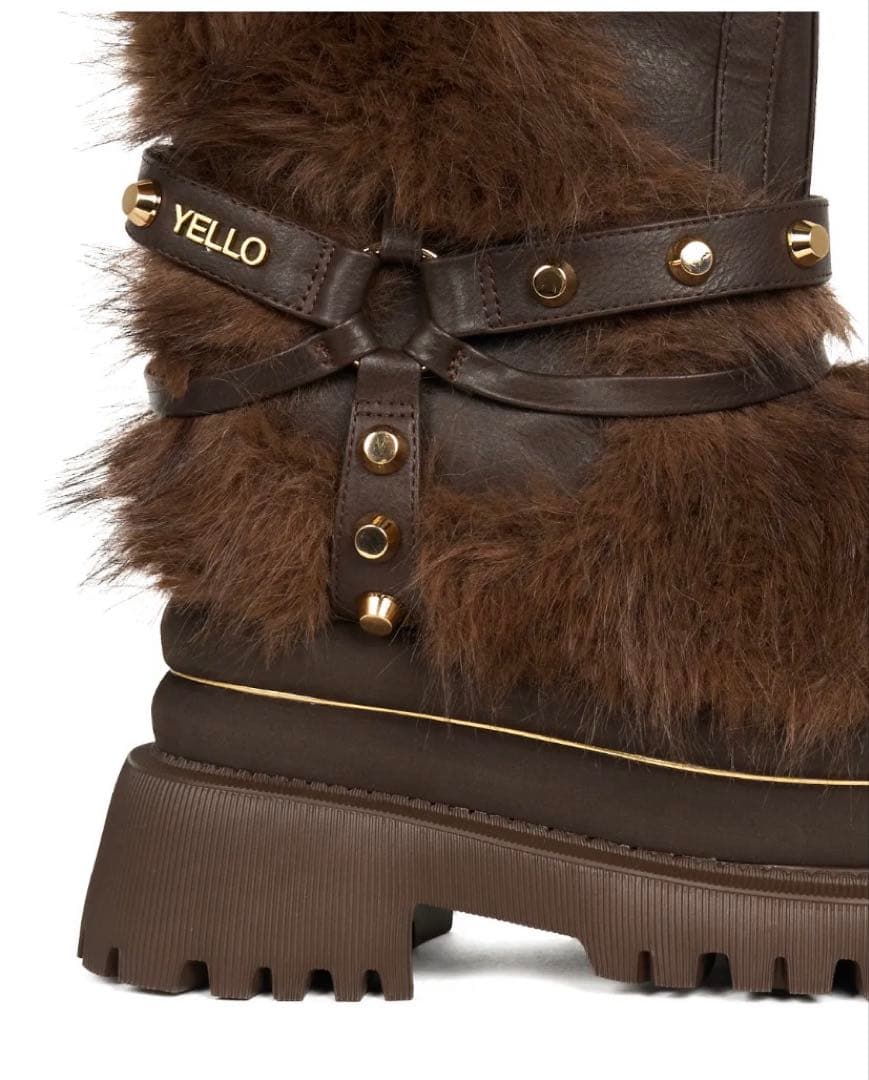 美品♡YELLO ファーブーツLサイズ FENRIR SHORT BOOTS - 靴