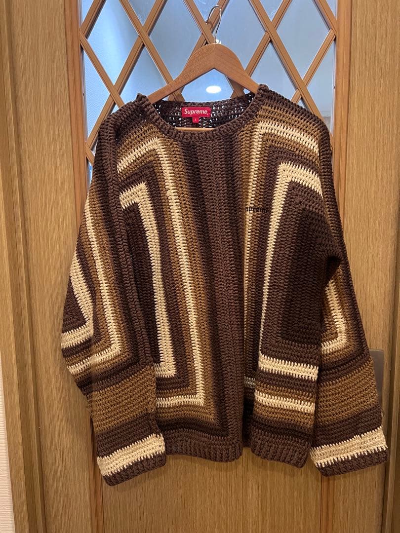 Supreme ストライプ ニットセーター - メルカリ