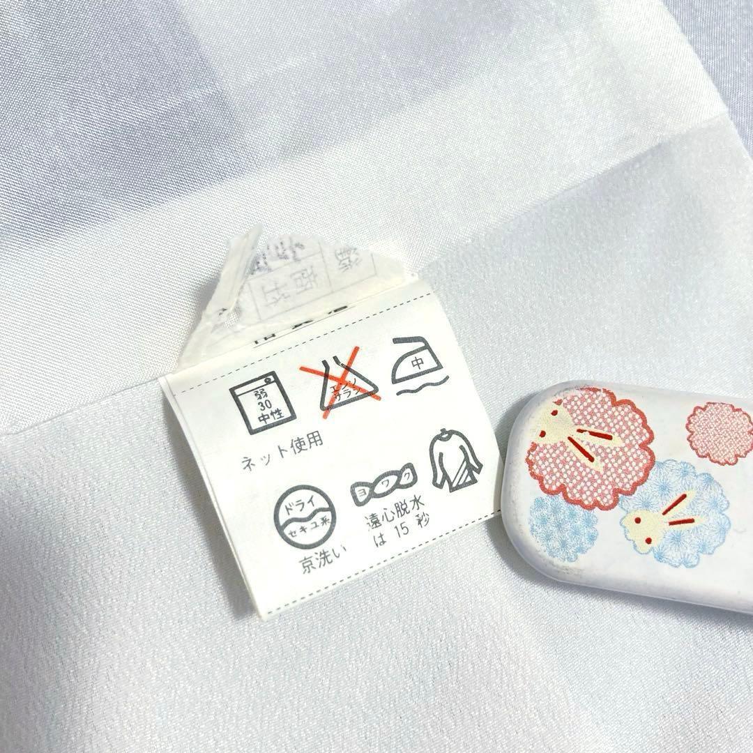 美品✨】東レシルック 洗える着物 小紋 椿柄 青みの紫色 花文 紫