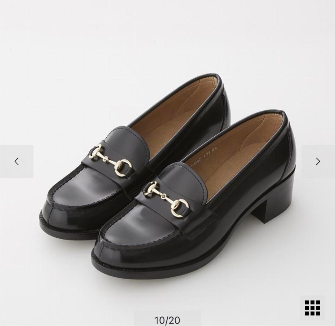 HARUTA ビットローファー ヒール付き　23.5cm