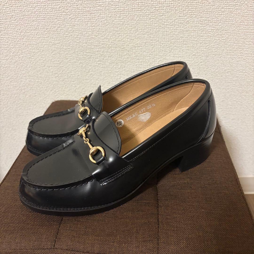 HARUTA ビットローファー ヒール付き　23.5cm