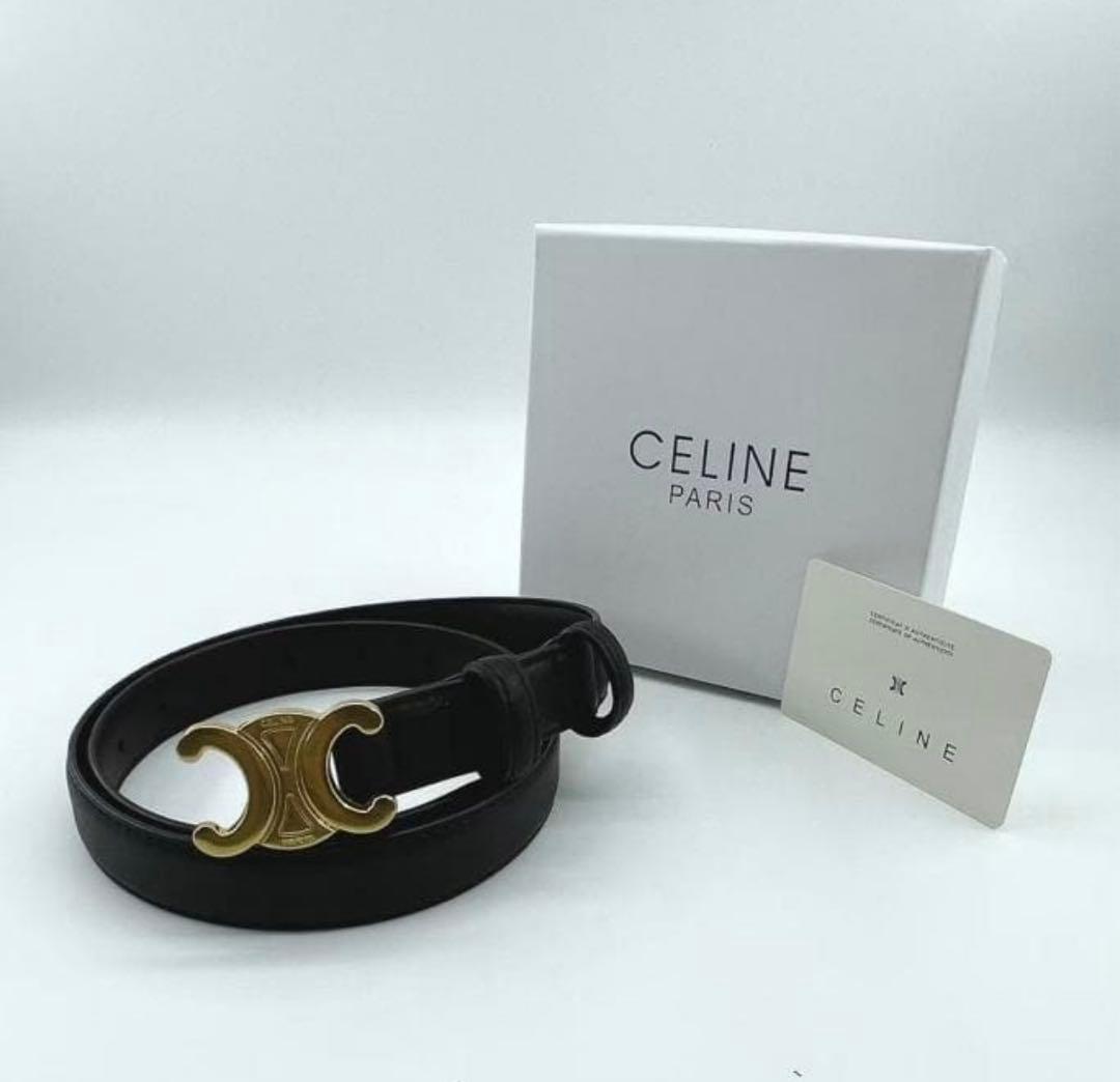 【美品/箱付き】 CELINEベルトトリオンフ！80 中古・古着通販】CELINE (セリーヌ) トリオンフベルト サイズ:80