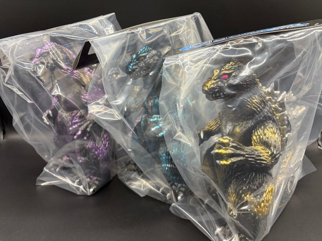 ギガブレイン キンゴジ ゴジラ 3種セット GigaBrain ソフビ