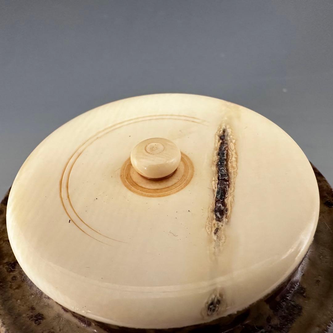 茶道具 丹波 大海 茶入 石田陶春 共箱 仕服二個入り 茶会 濃茶 - メルカリ