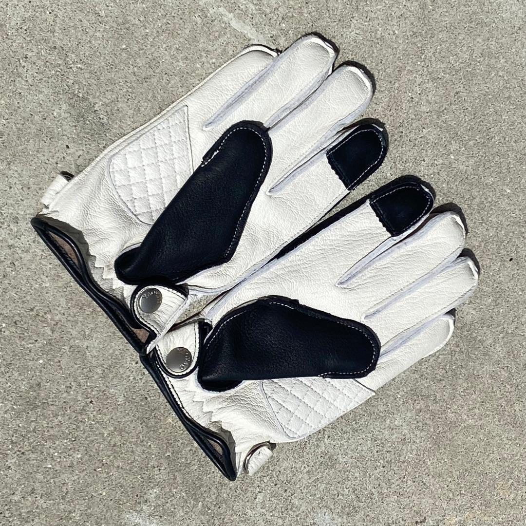 ⭐︎即日発送⭐︎ XLサイズ ファイヤーパターン レザーバイクグローブ