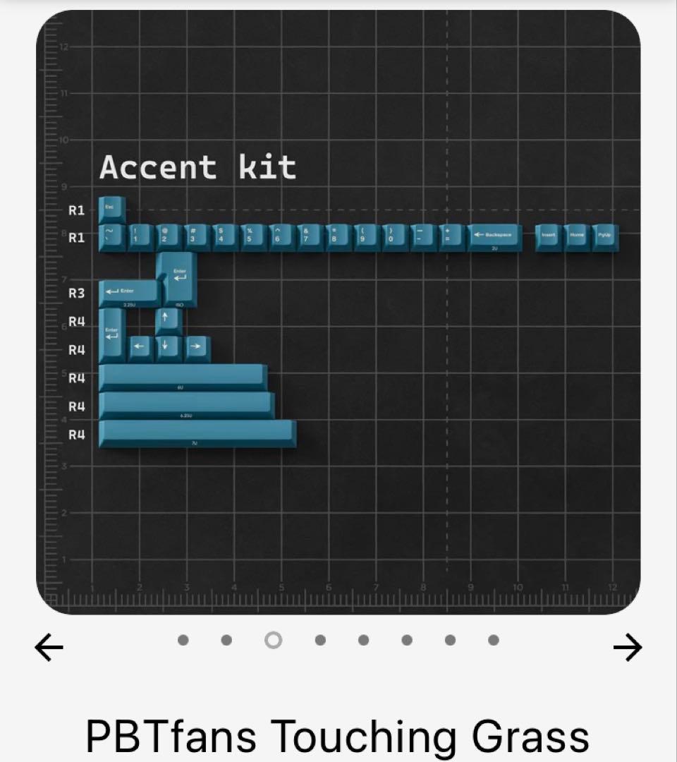 PBTfans Touching Grass、Base + Accent kit - メルカリ