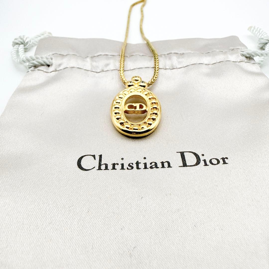 3051-10 極美品✨ Dior ネックレス CD ロゴ 希少 刻印 - メルカリ