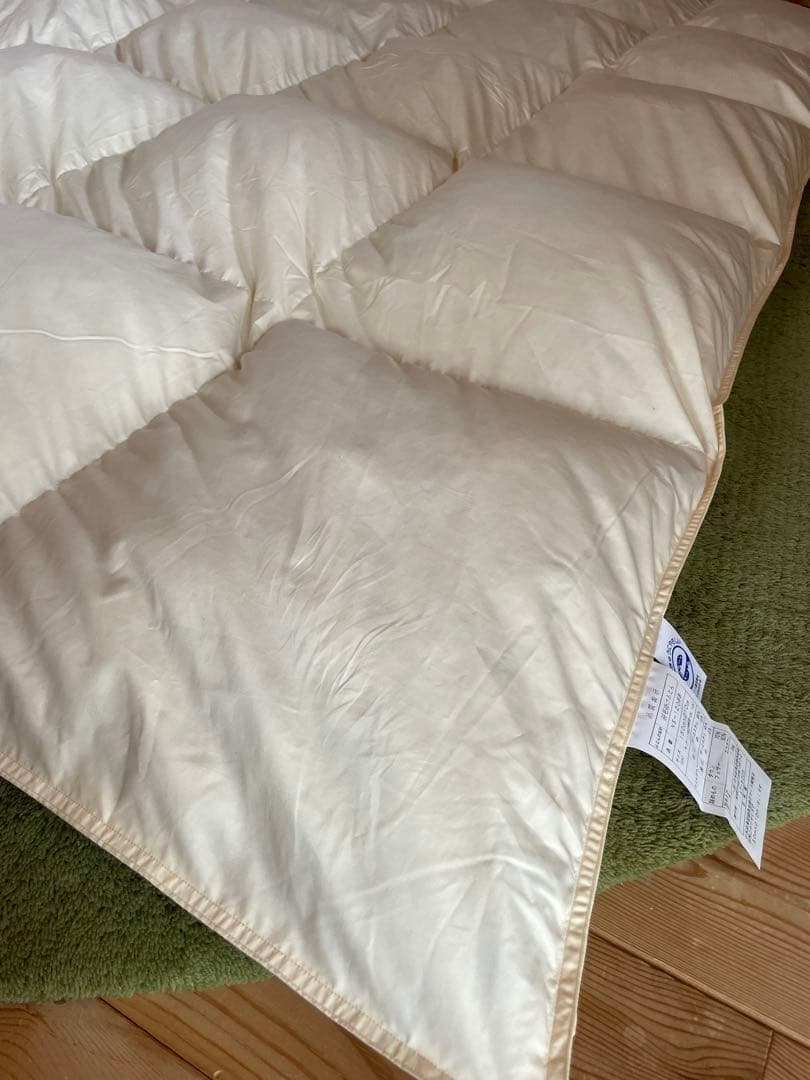 2枚セット【エコダウン使用】寒冷地仕様 羽毛布団 シングル ホテル仕様