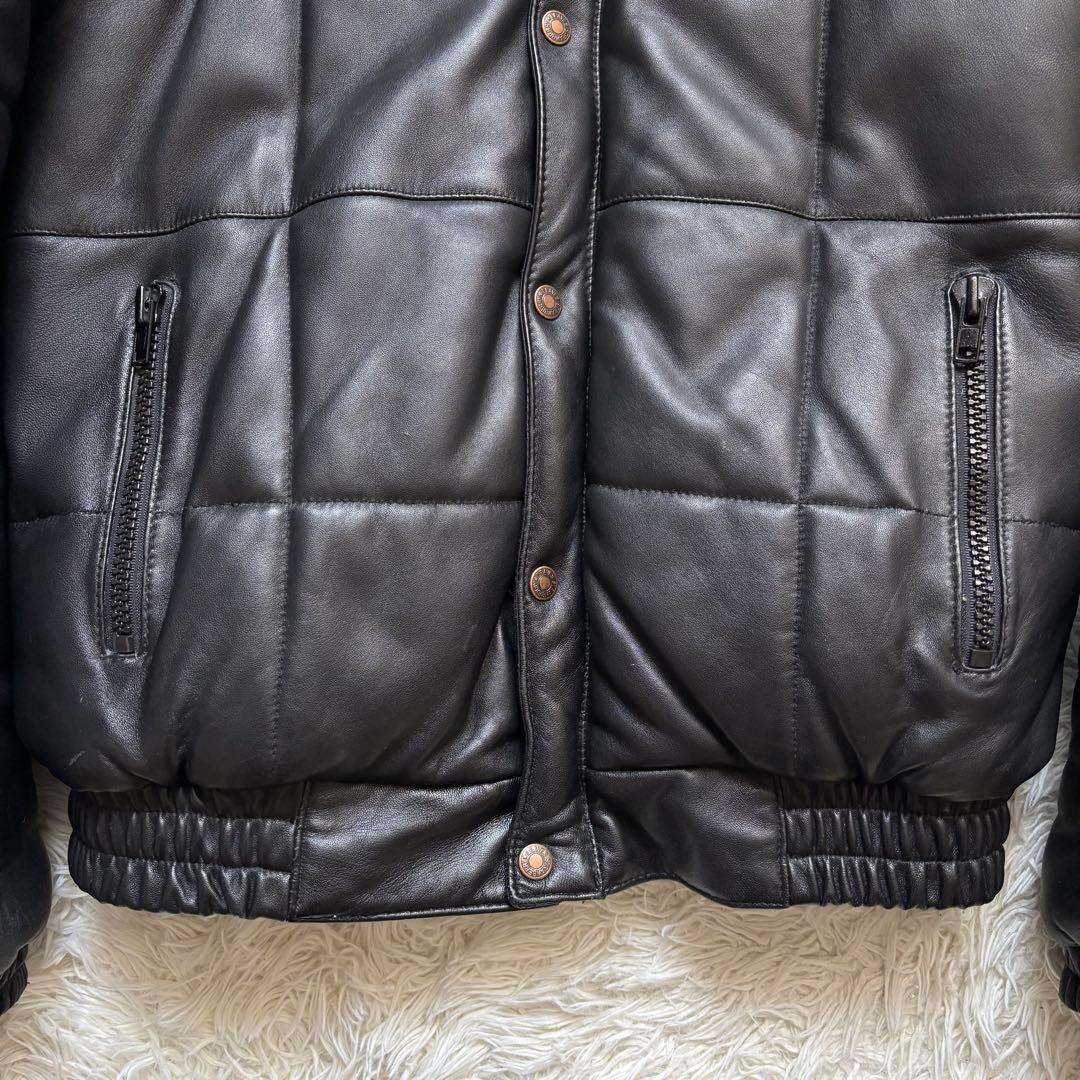 フリーダム 羊革 シープレザー ダウンジャケット ブラック Mサイズ