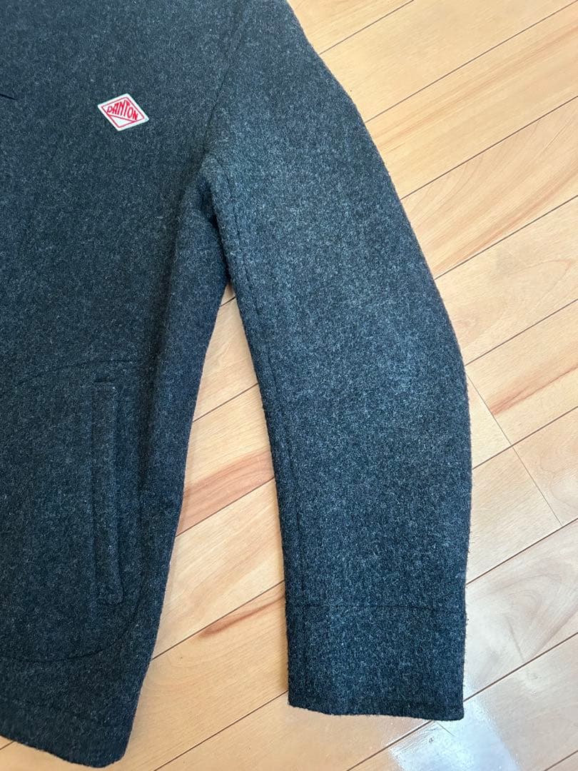 美品】DANTON ダントン ウールモッサ コート チャコールグレー40