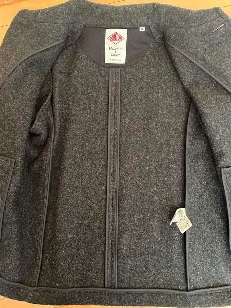美品】DANTON ダントン ウールモッサ コート チャコールグレー40
