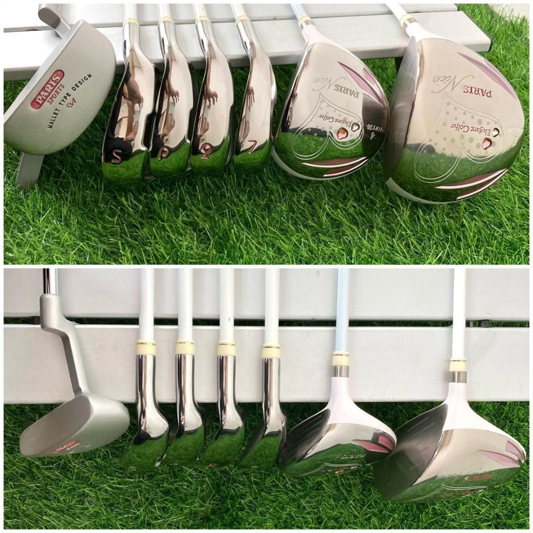 レディース パリス エレガントゴルファー ゴルフクラブ7本セット L