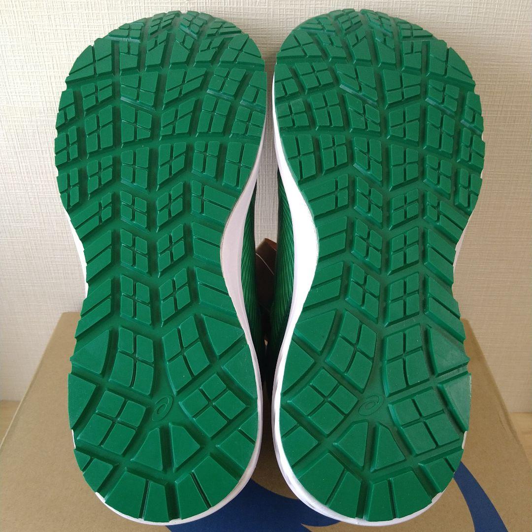 アシックス 安全靴 ウィンジョブ CP120 ケール×ホワイト 25.5cm