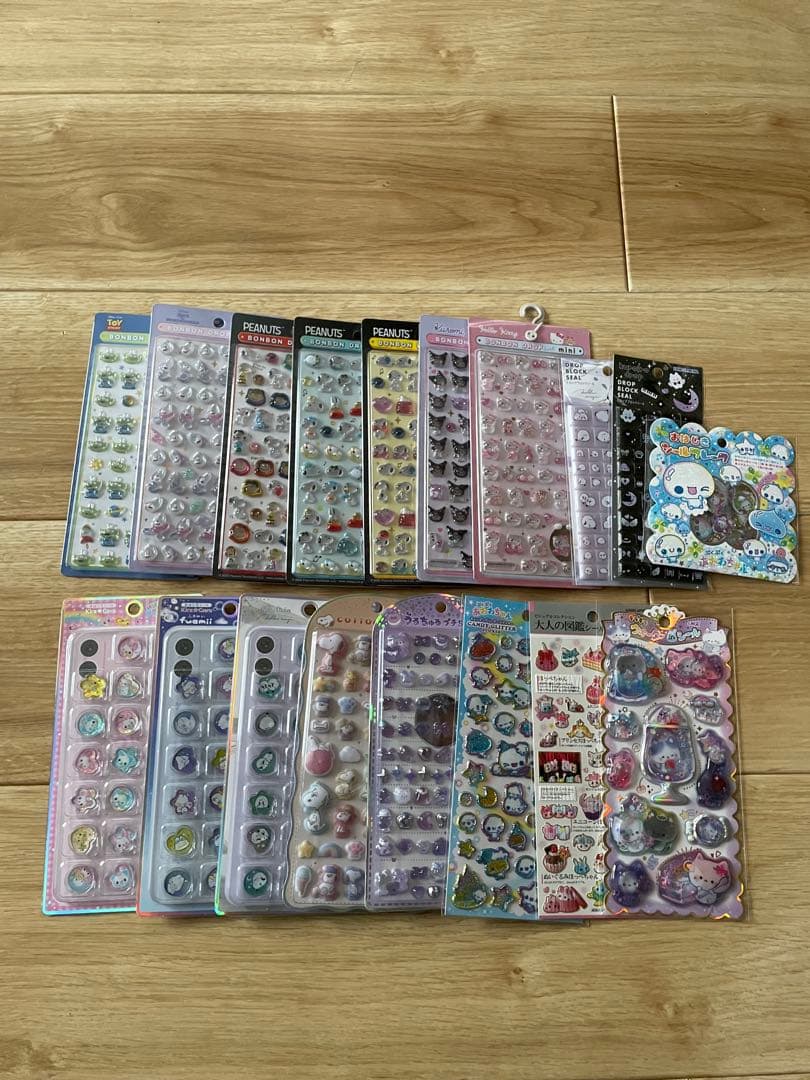 【正規品】ボンボンドロップシール　おはじきシール他　豪華18点セット！ 大人気ボンボンドロップの「新デザインシール」と「おそろいキー