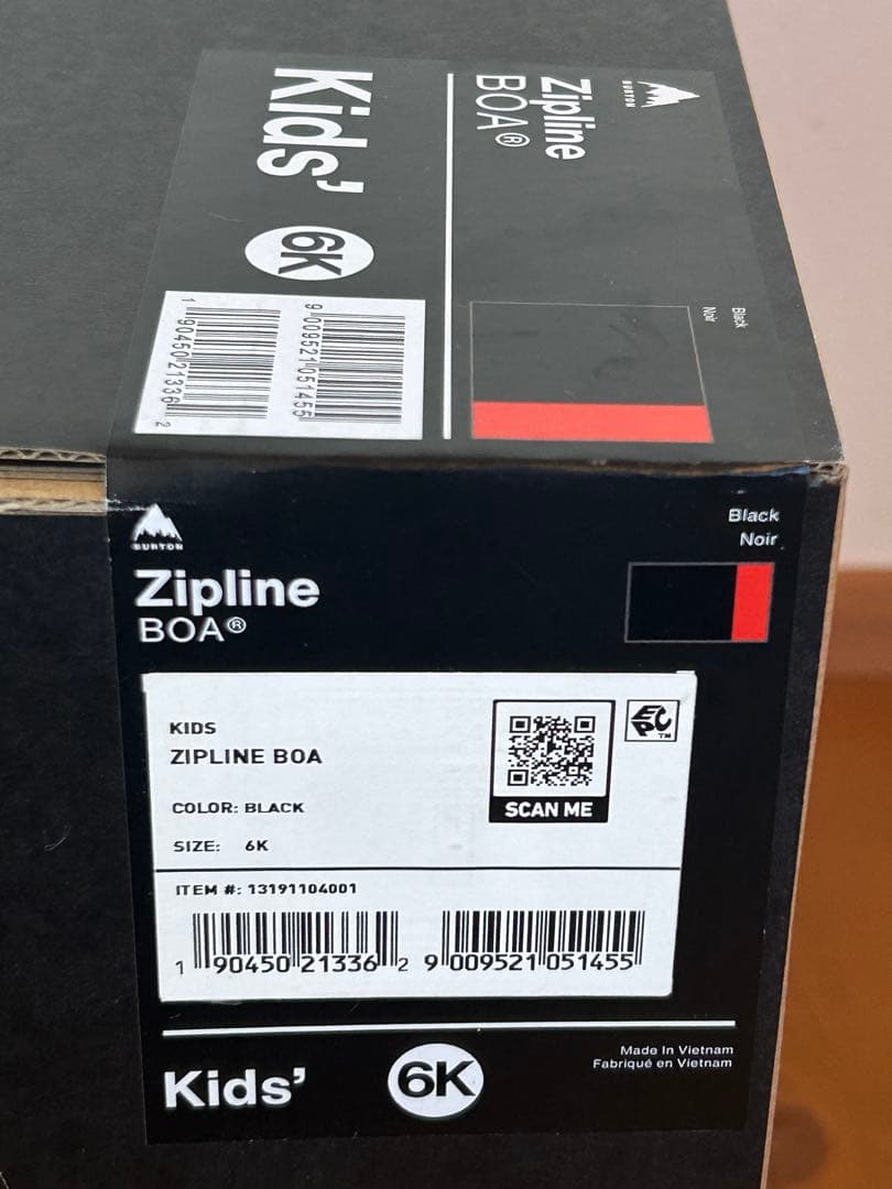 【美品】BURTON Zipline キッズ BOA 6K 24.0cm ブーツ